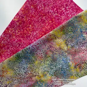 112" Batik Cotton Coordinates (2) - Pastel Delight