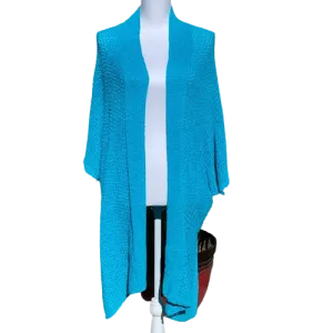 50% OFF Casual Blue Long Sleeve Cardigan Size L/XL Women's Ladies Fashion Winter Fall Season