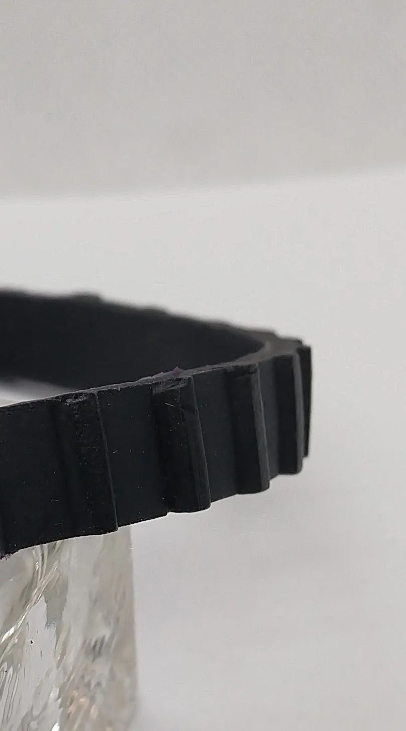7-5/8" x 3/8" Length of single track is 7-5/8" x 3/8" one piece