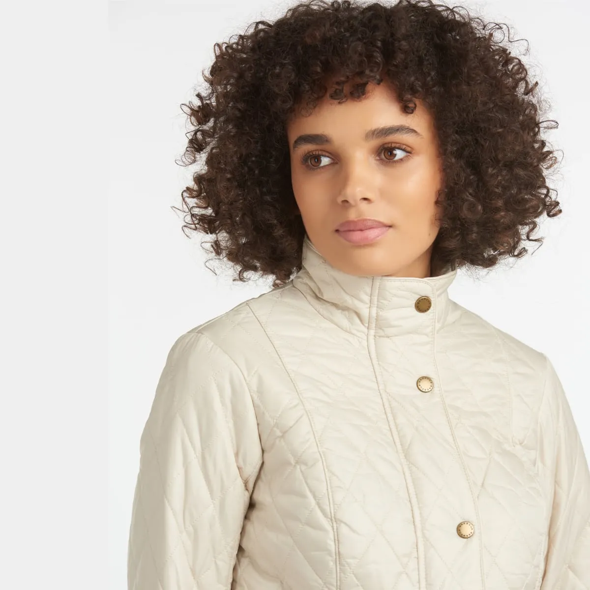 Barbour Flyweight Cavalry Women's Quilted Jacket | Pearl