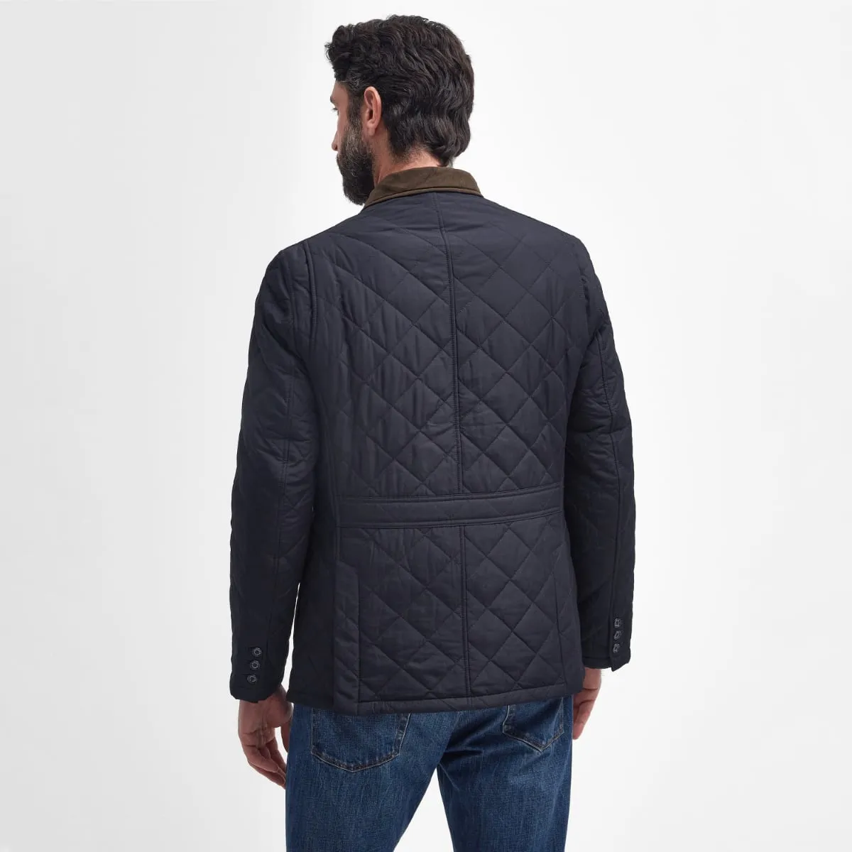 Barbour Quilted Lutz Men's Jacket | Navy
