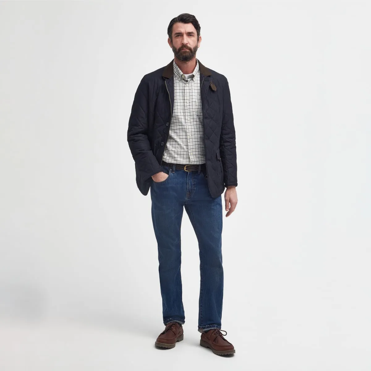Barbour Quilted Lutz Men's Jacket | Navy