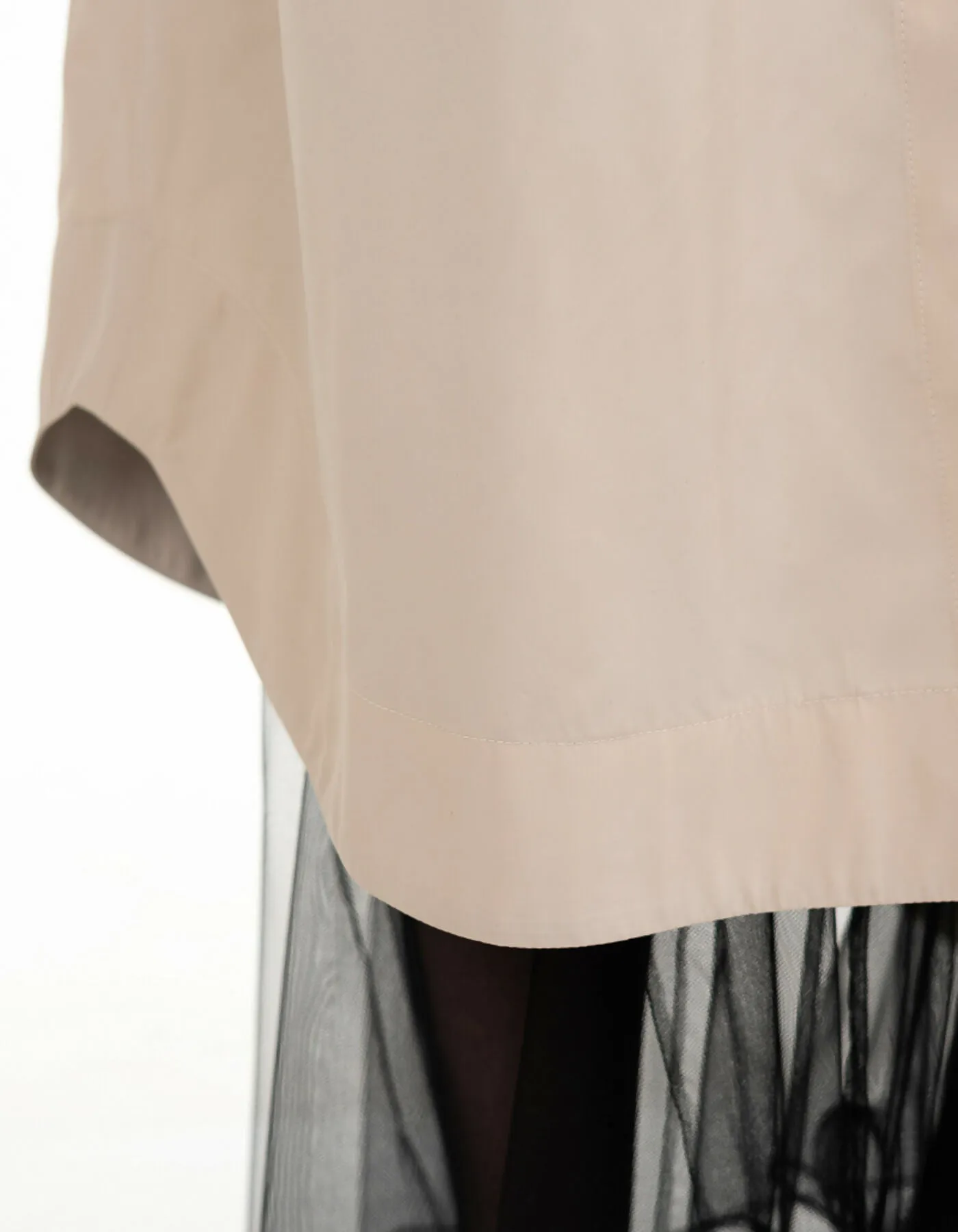 Beige trench coat