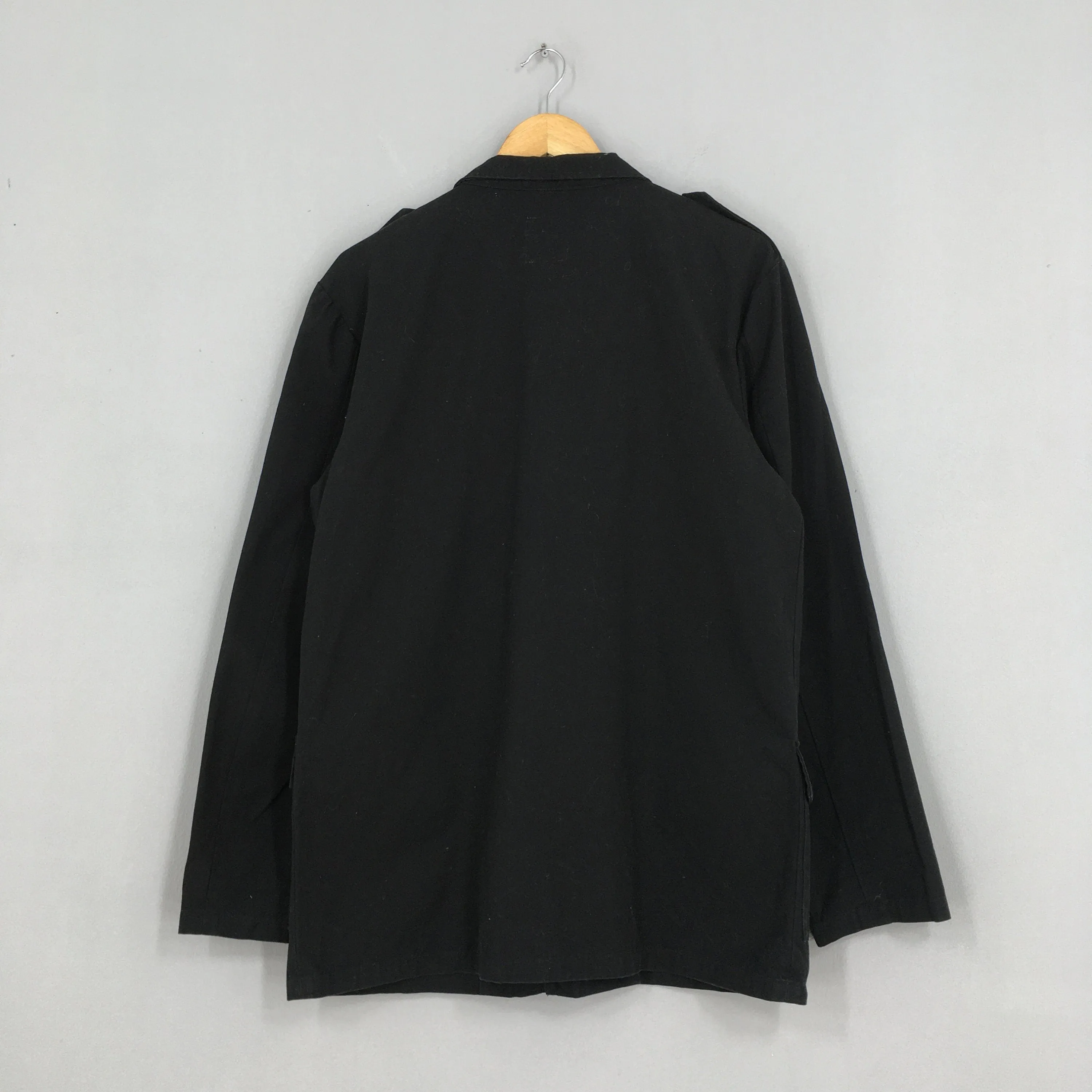 Black Denim Jeans Workwear Jacket Large