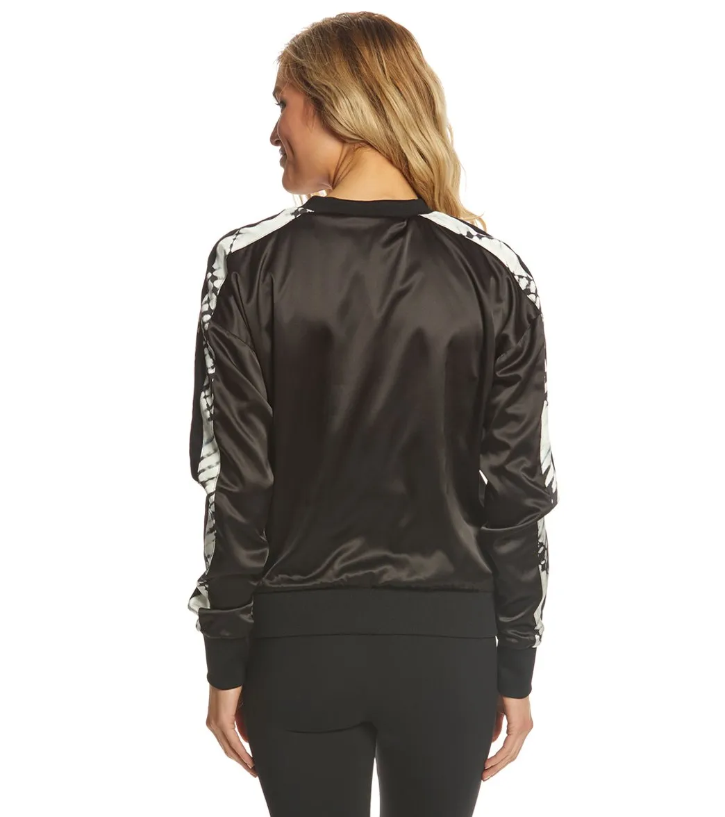 Blanc Noir Reversible Silk Bomber Jacket