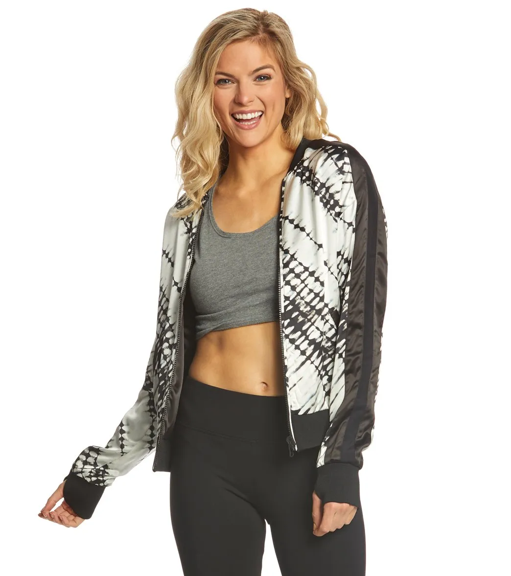 Blanc Noir Reversible Silk Bomber Jacket