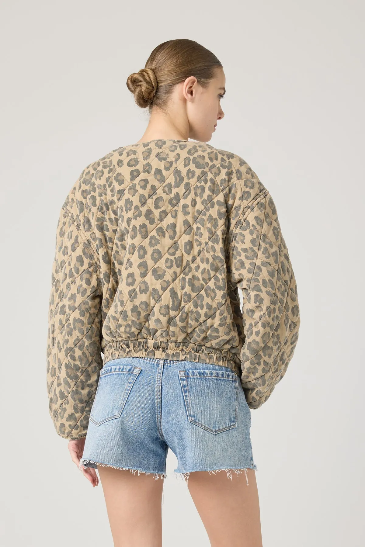Blanknyc Quilted Spot On Bomber Jacket
