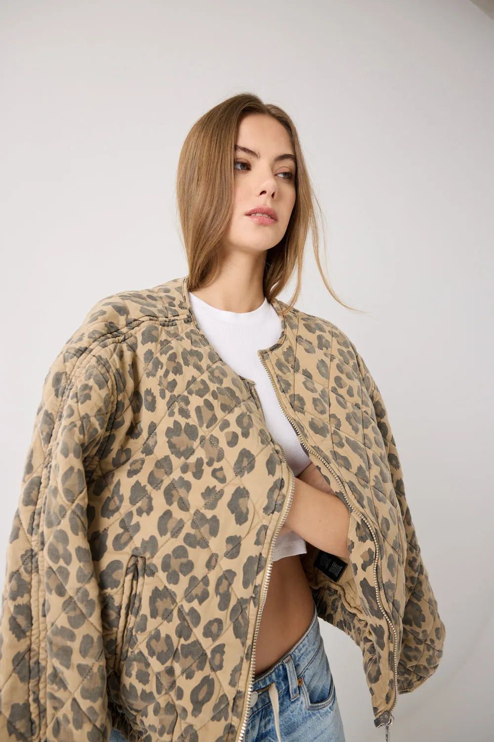 Blanknyc Quilted Spot On Bomber Jacket