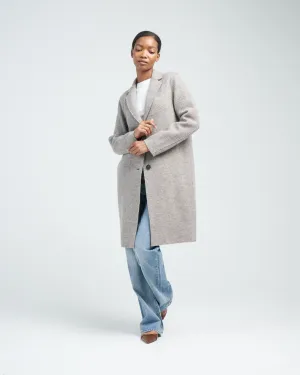 boiled wool overcoat