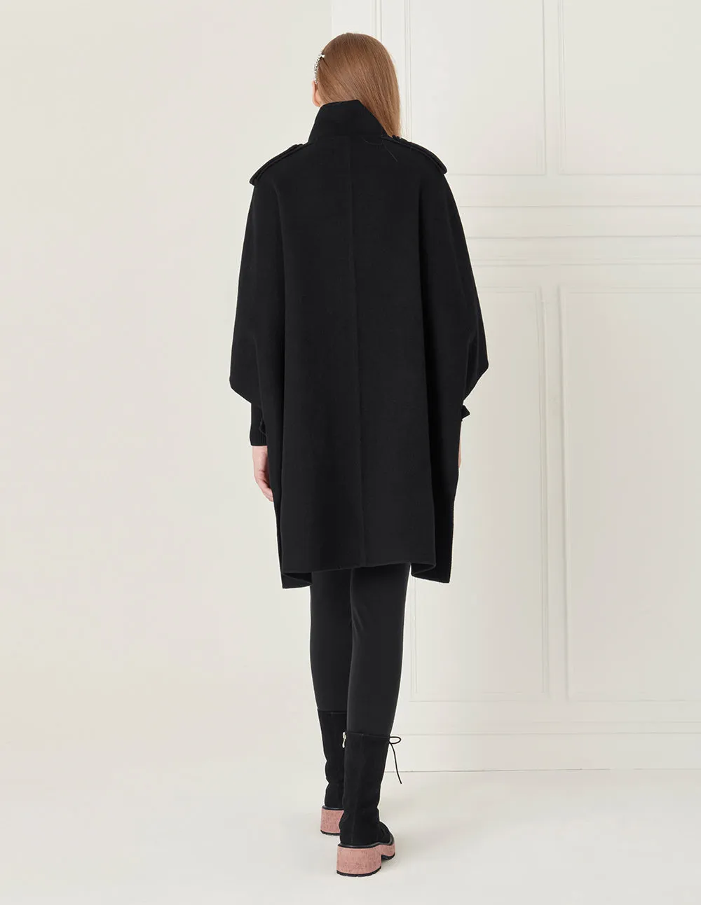 BORA AKSU Utility wool cape coat