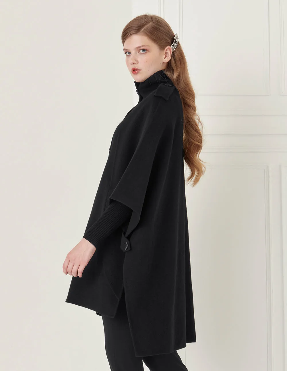 BORA AKSU Utility wool cape coat