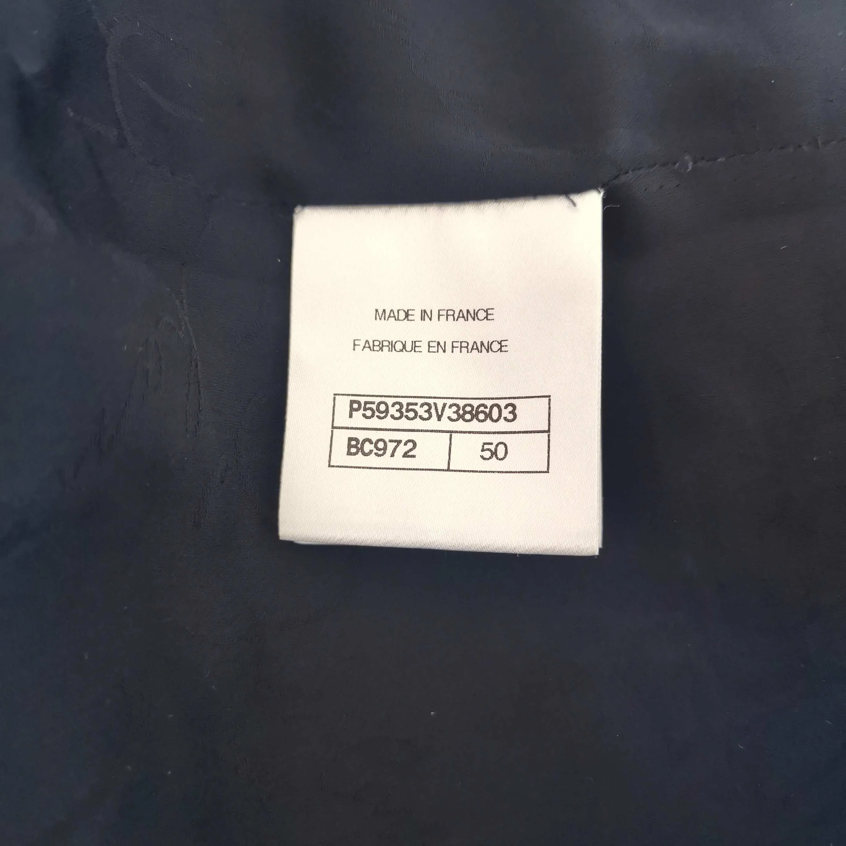 CHANEL NAVY 2018 SHORT PEACOAT (Fr 50)