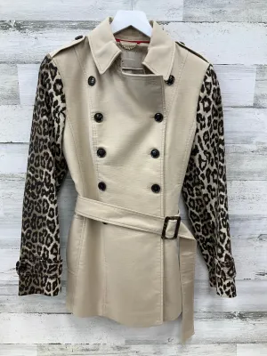 Coat Trench Coat By Banana Republic In Animal Print, Size: S