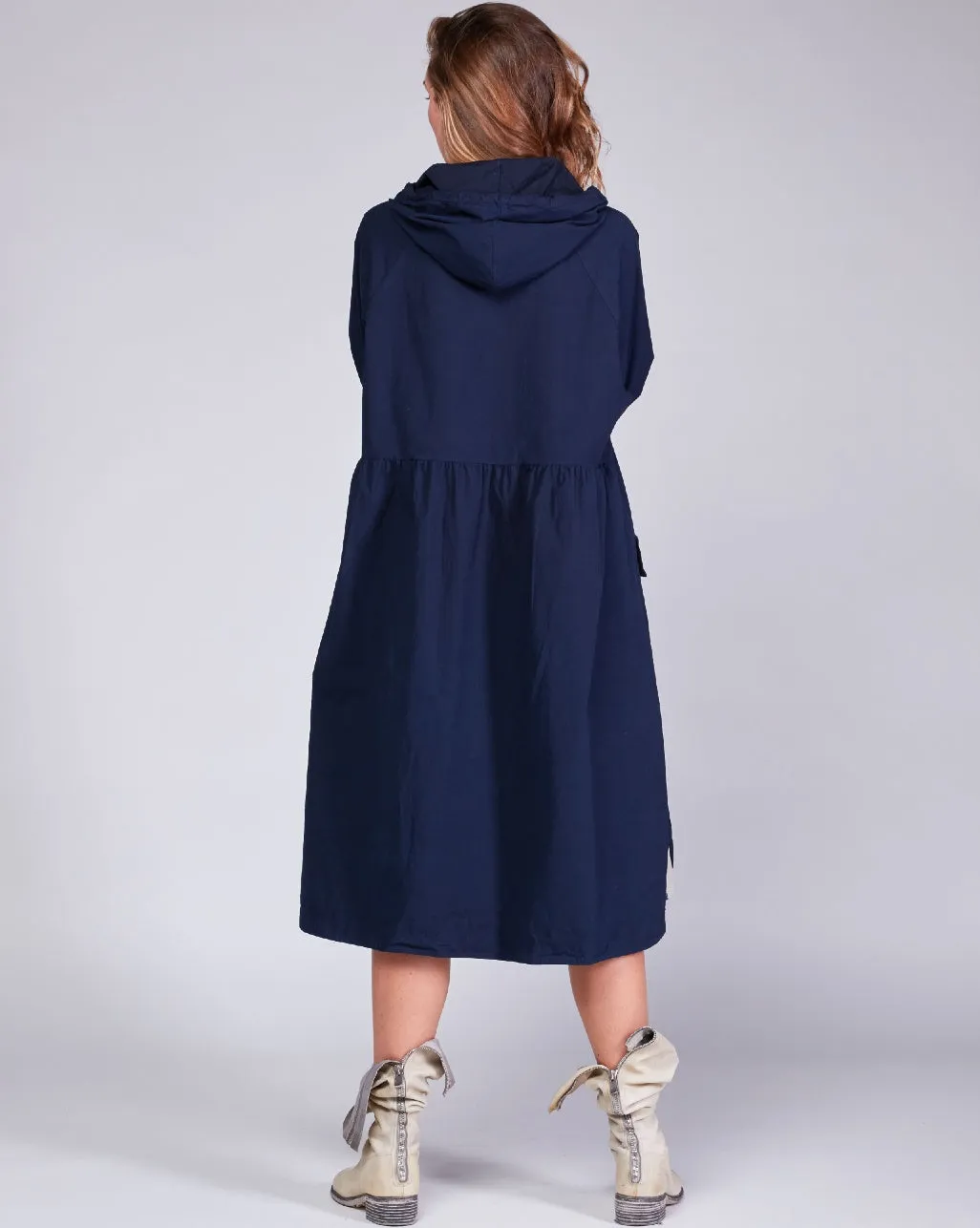 Cotton Full Zip Patch Pocket Parka