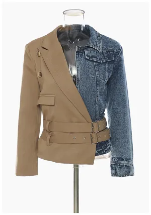 Denim Tailored Woven Blazer