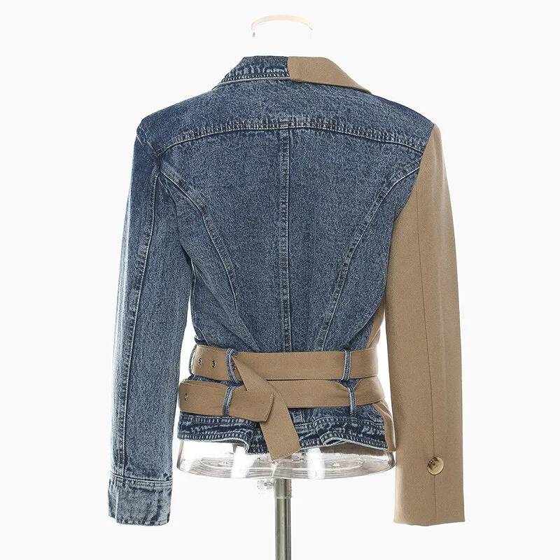 Denim Tailored Woven Blazer