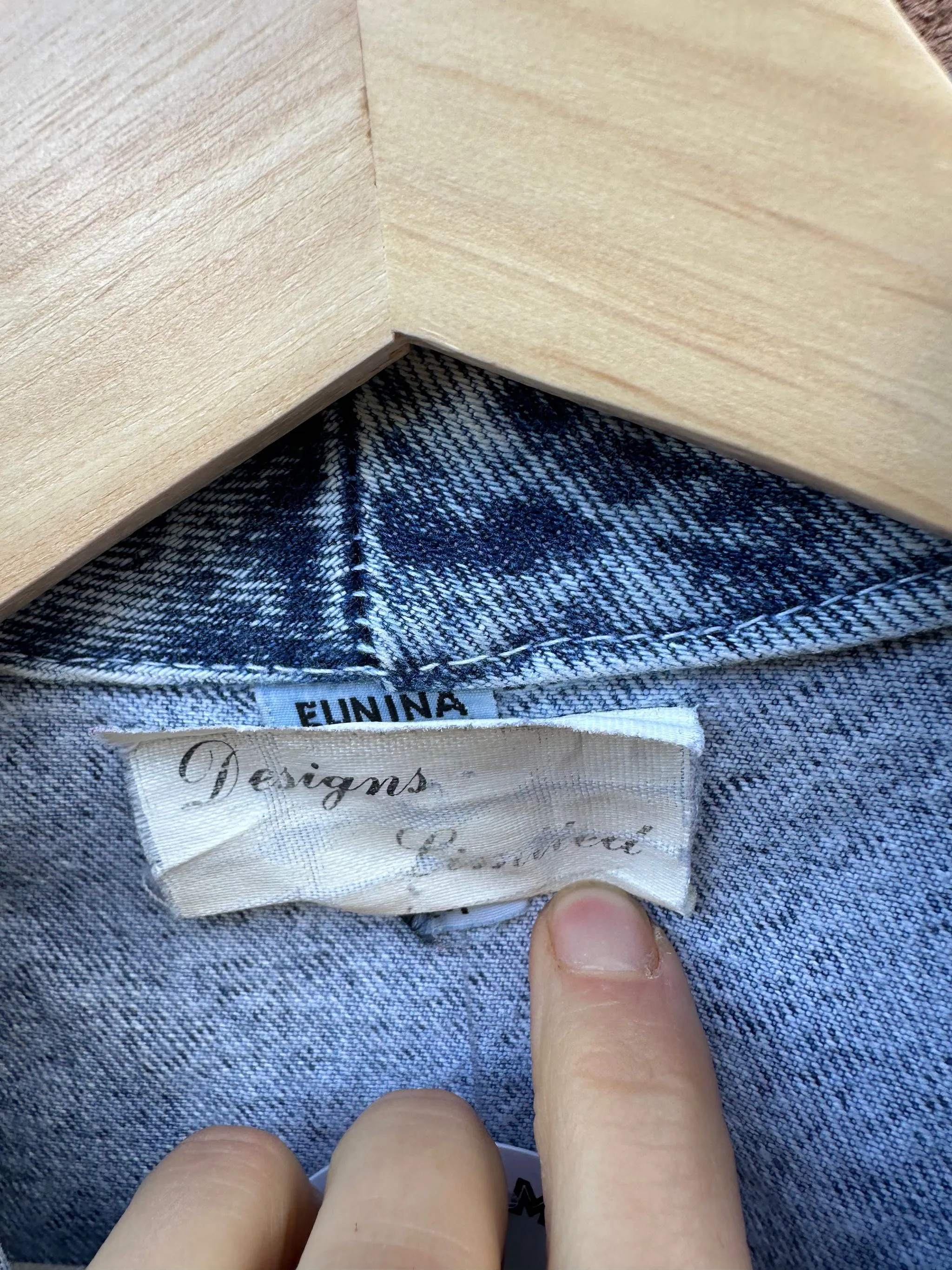 Designs Ltd Hand Painted Acid Wash Jacket