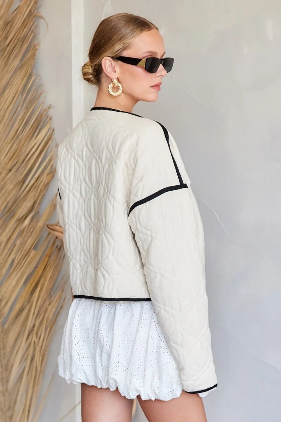 Ebony and Ivory Quilted Jacket