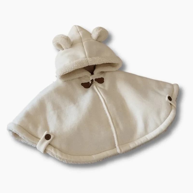 Fashionable Hooded Cape Coat