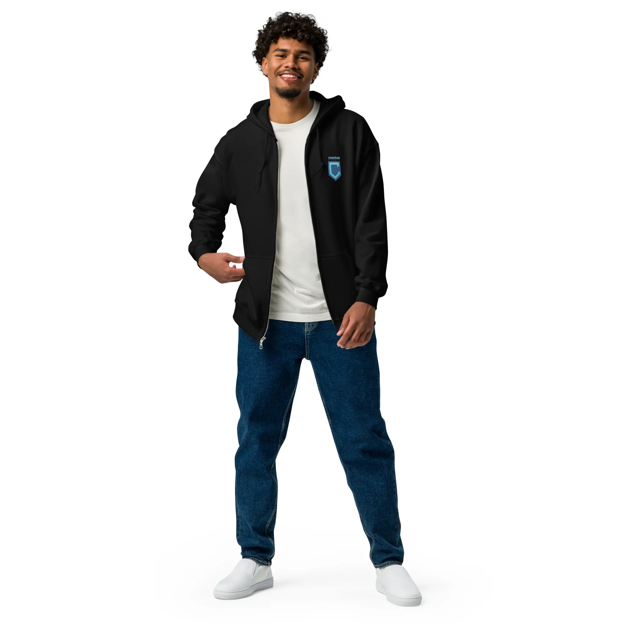 Fin Collection Unisex Heavy Blend Zip Hoodie - Dark Colors