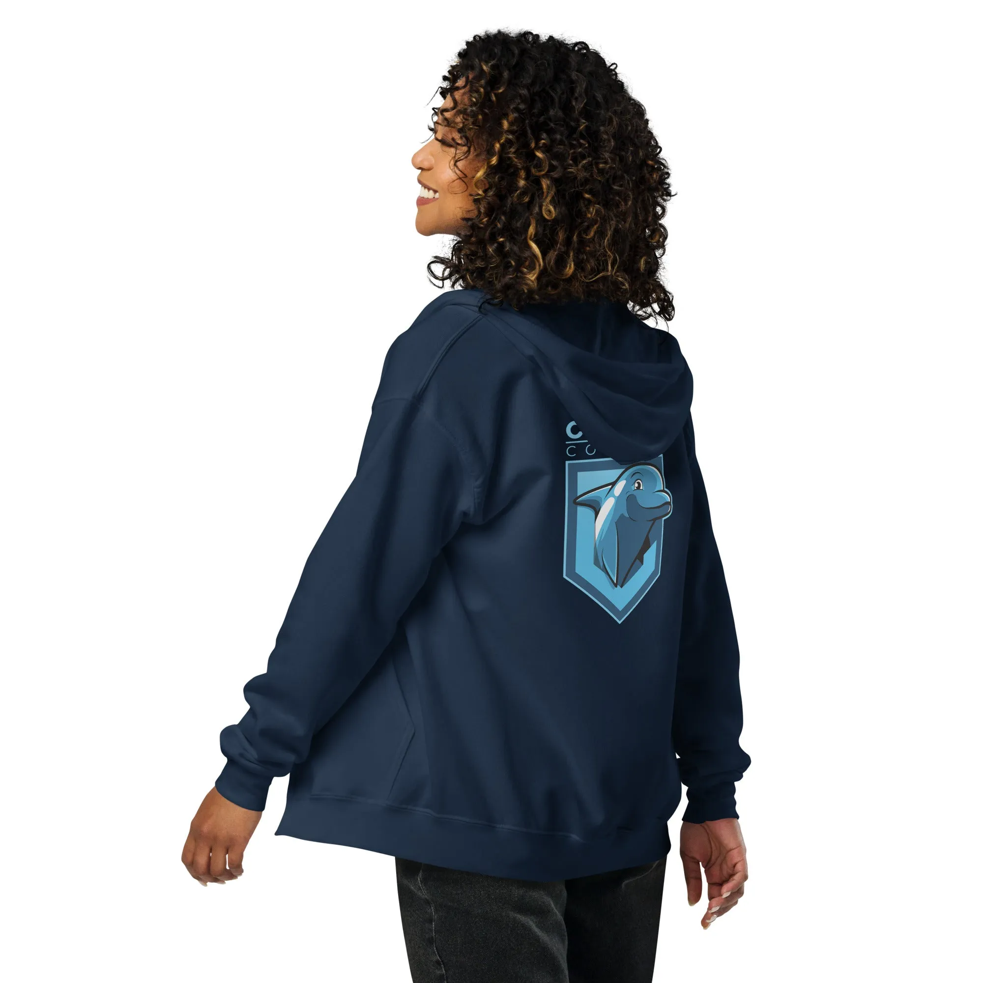 Fin Collection Unisex Heavy Blend Zip Hoodie - Dark Colors
