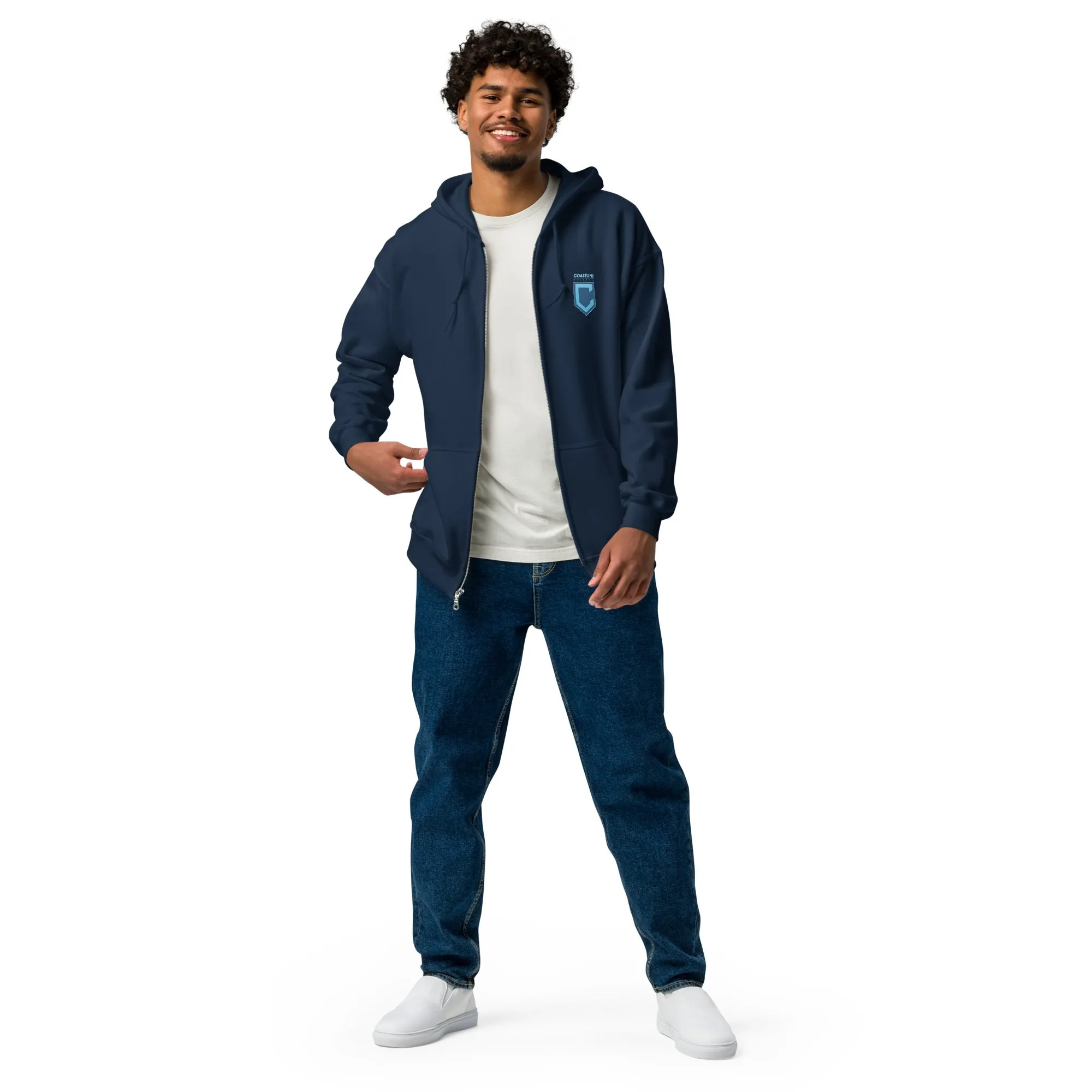 Fin Collection Unisex Heavy Blend Zip Hoodie - Dark Colors