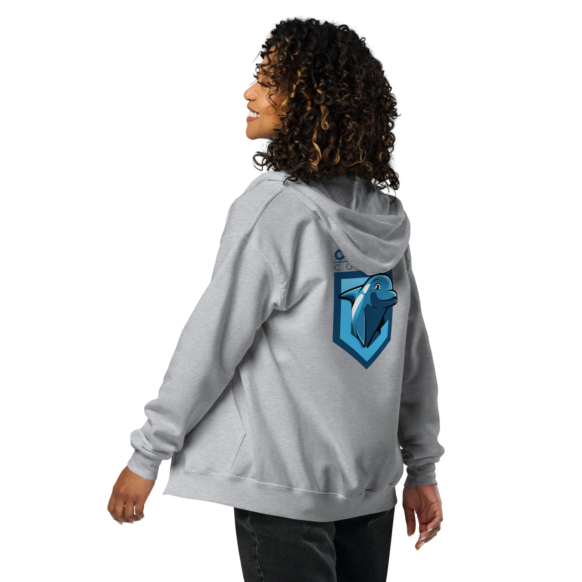 Fin Collection Unisex Heavy Blend Zip Hoodie - Light Colors