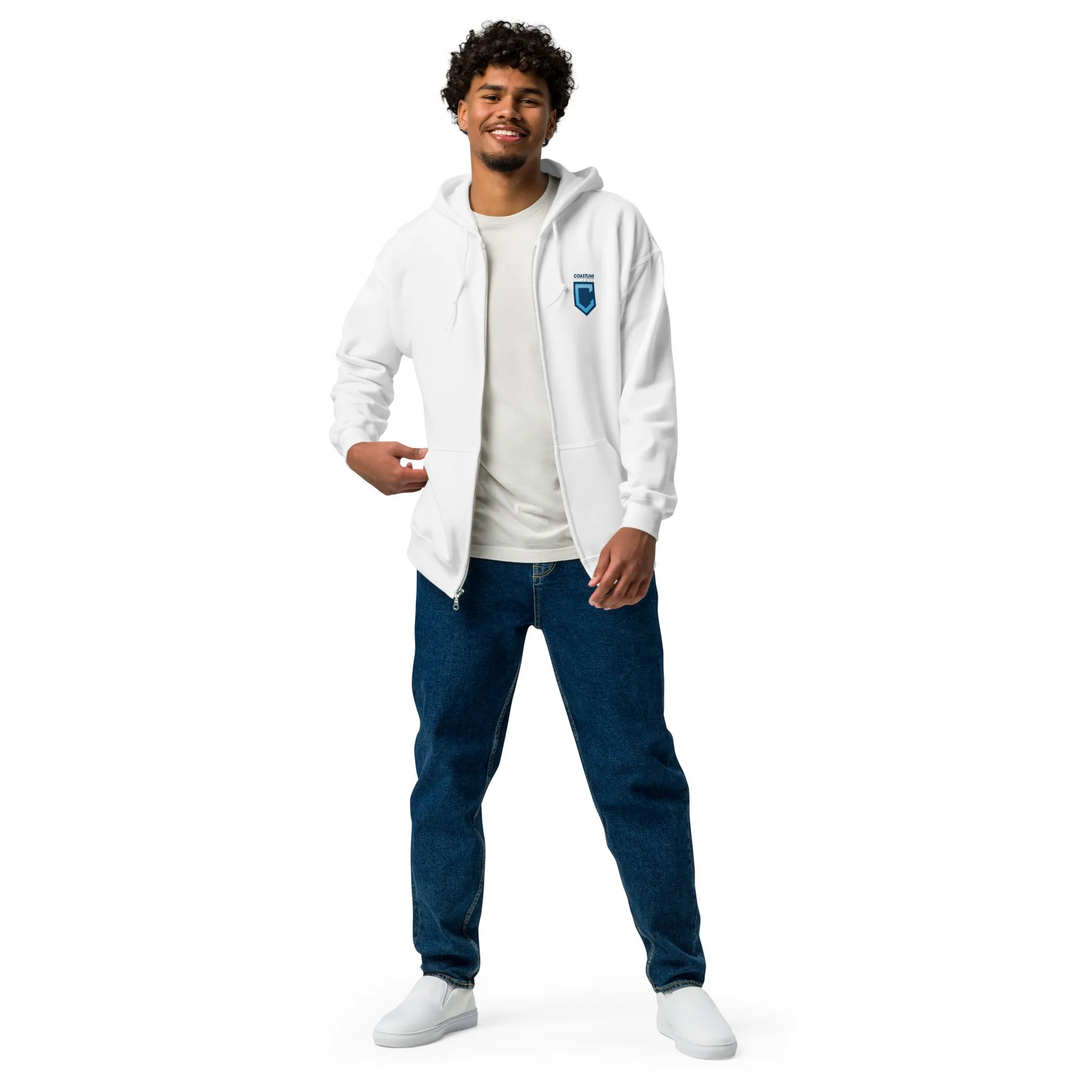 Fin Collection Unisex Heavy Blend Zip Hoodie - Light Colors