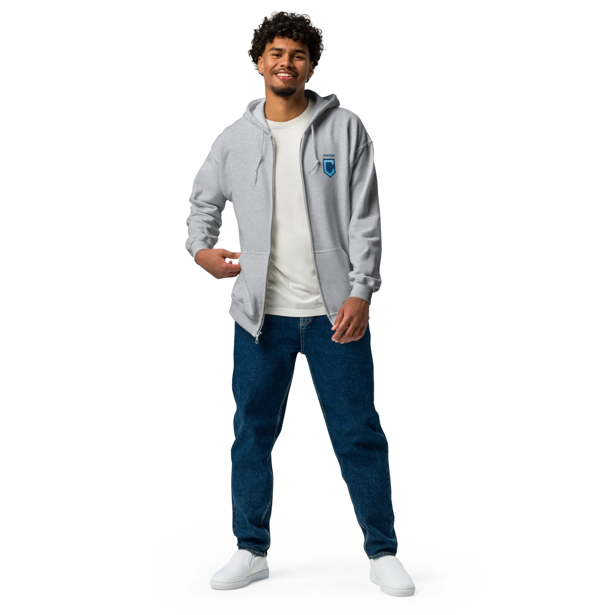 Fin Collection Unisex Heavy Blend Zip Hoodie - Light Colors