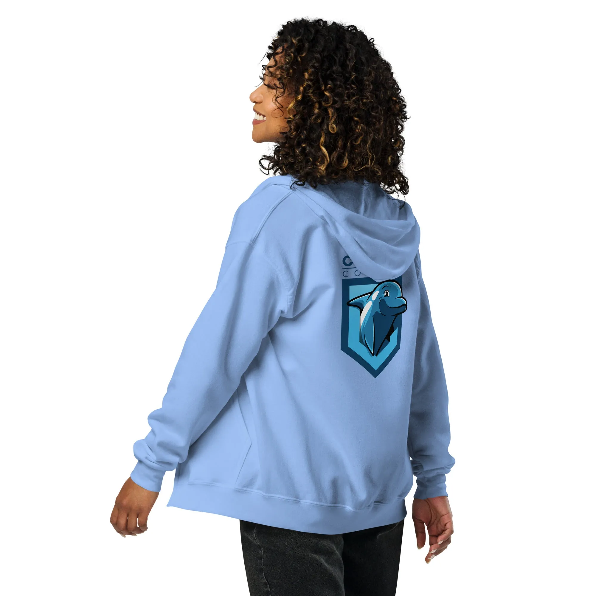 Fin Collection Unisex Heavy Blend Zip Hoodie - Light Colors