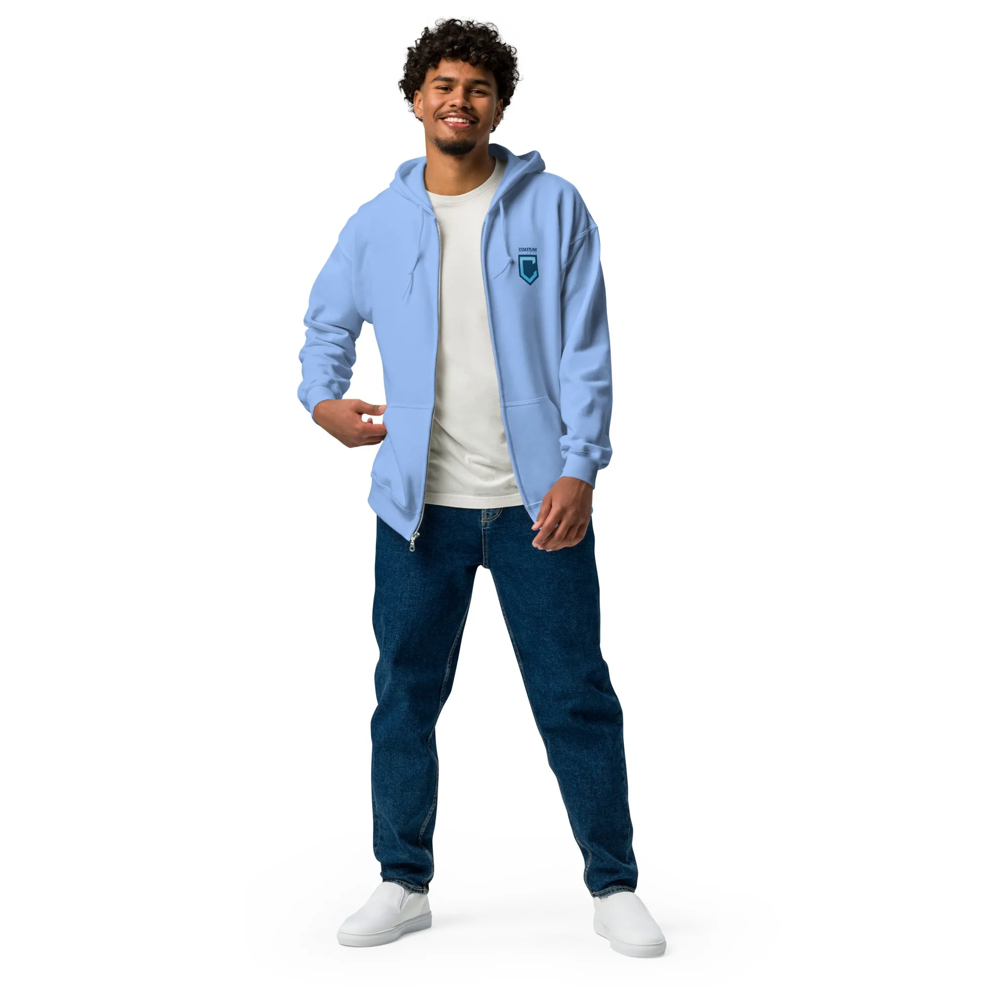 Fin Collection Unisex Heavy Blend Zip Hoodie - Light Colors