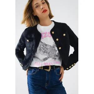 Fuzzy Knit Button Up Lady Coat Cardigan