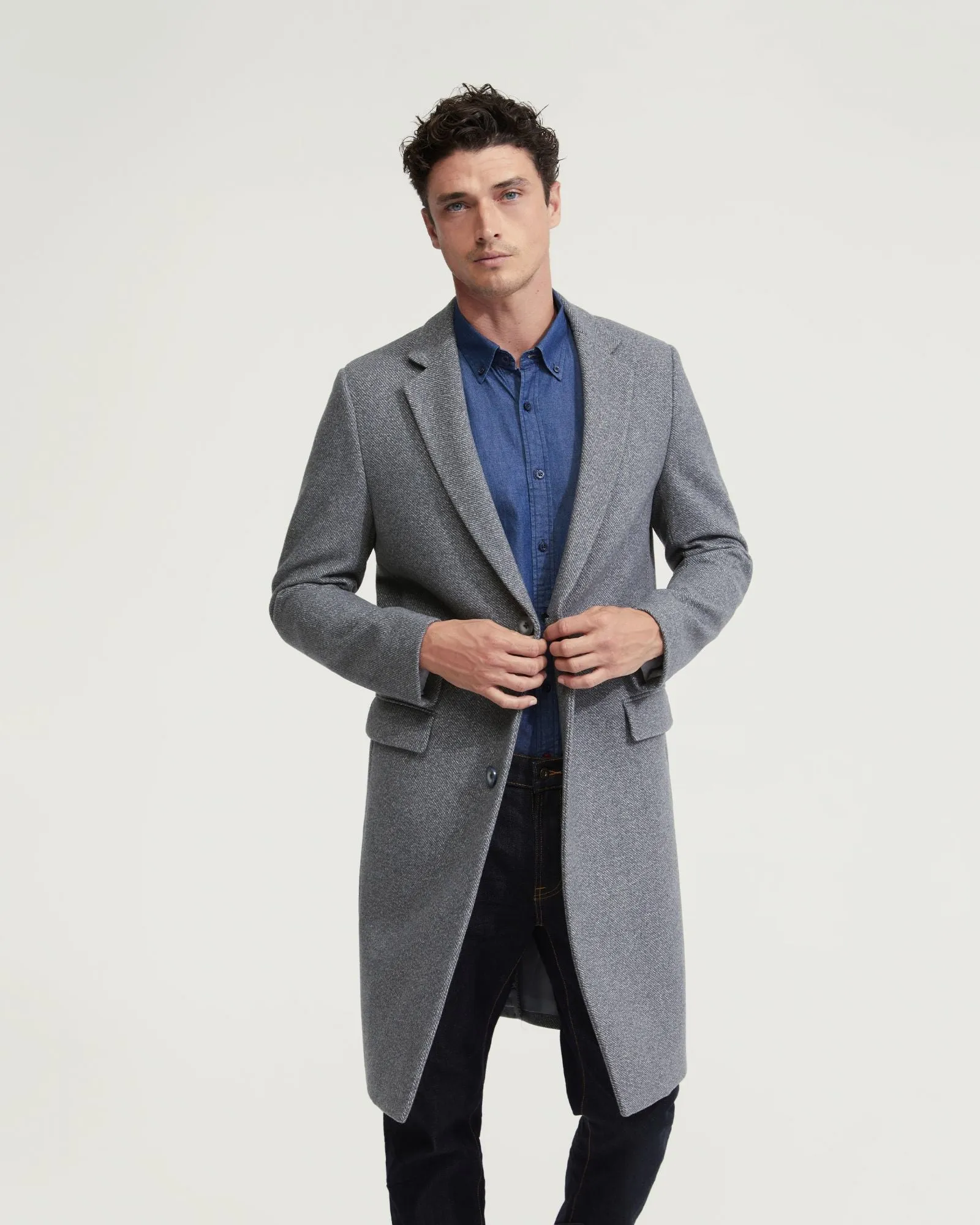 George Wool Rich Twill Overcoat