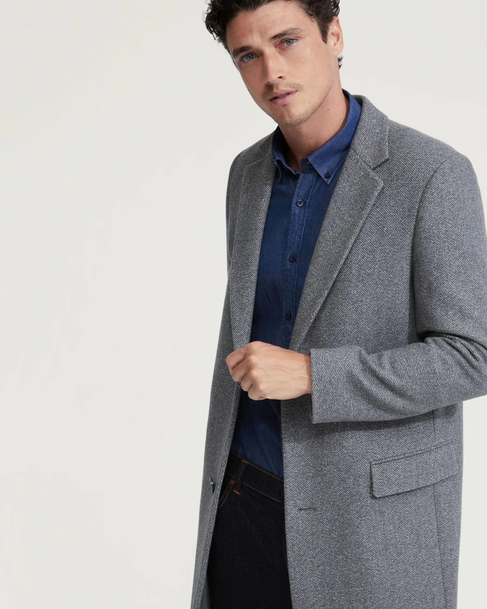 George Wool Rich Twill Overcoat