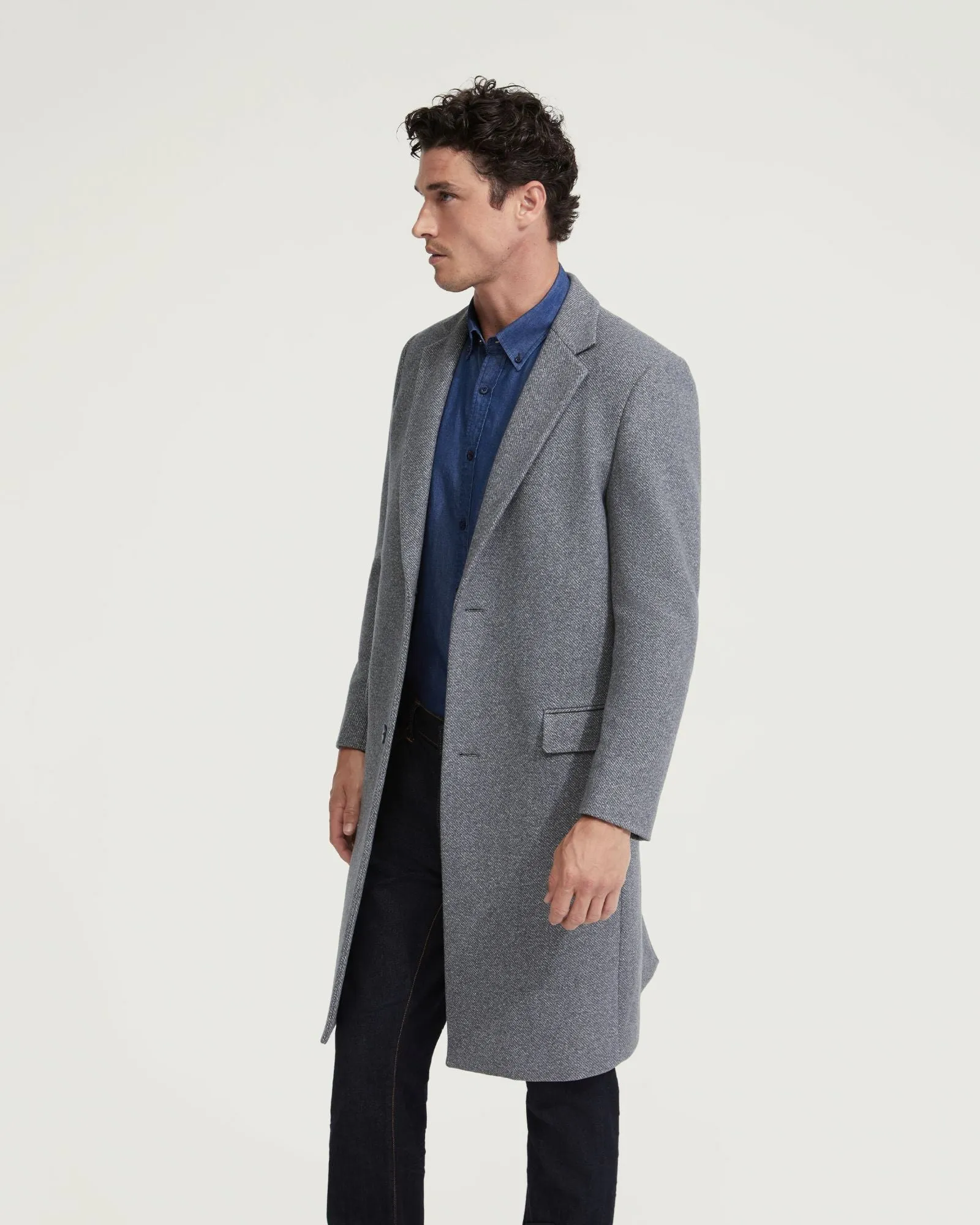 George Wool Rich Twill Overcoat