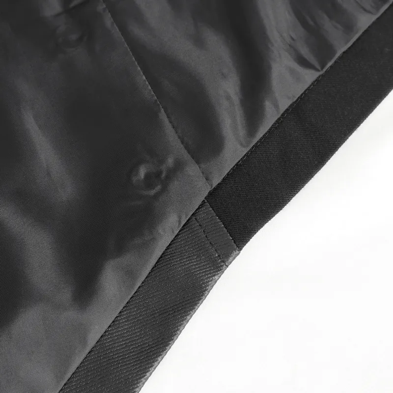 Gothic Fashion Black Irregular Hooded Coat With Eyelets