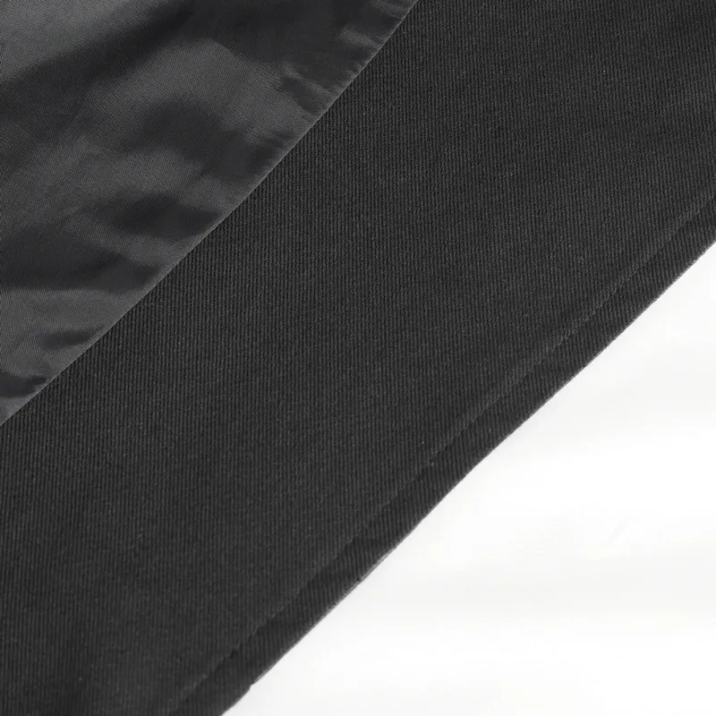 Gothic Fashion Black Irregular Hooded Coat With Eyelets