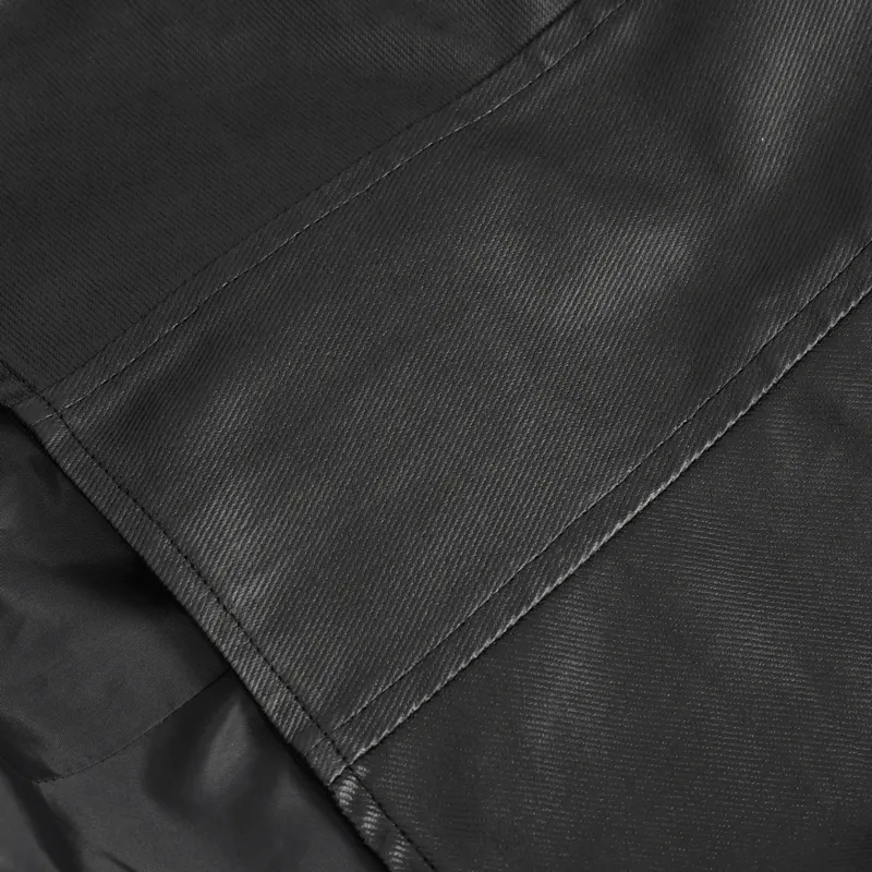 Gothic Fashion Black Irregular Hooded Coat With Eyelets