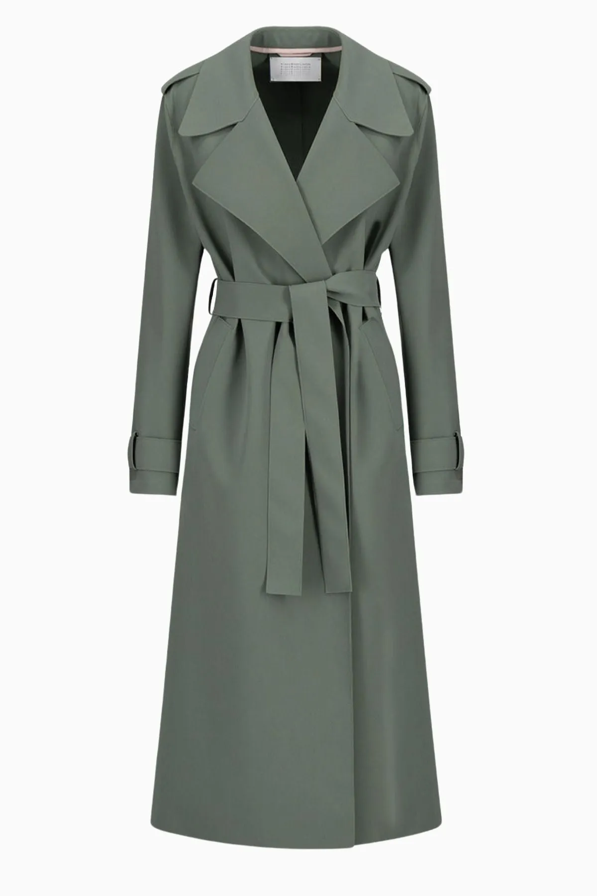 Harris Wharf Long Scuba Trench - Sage Green