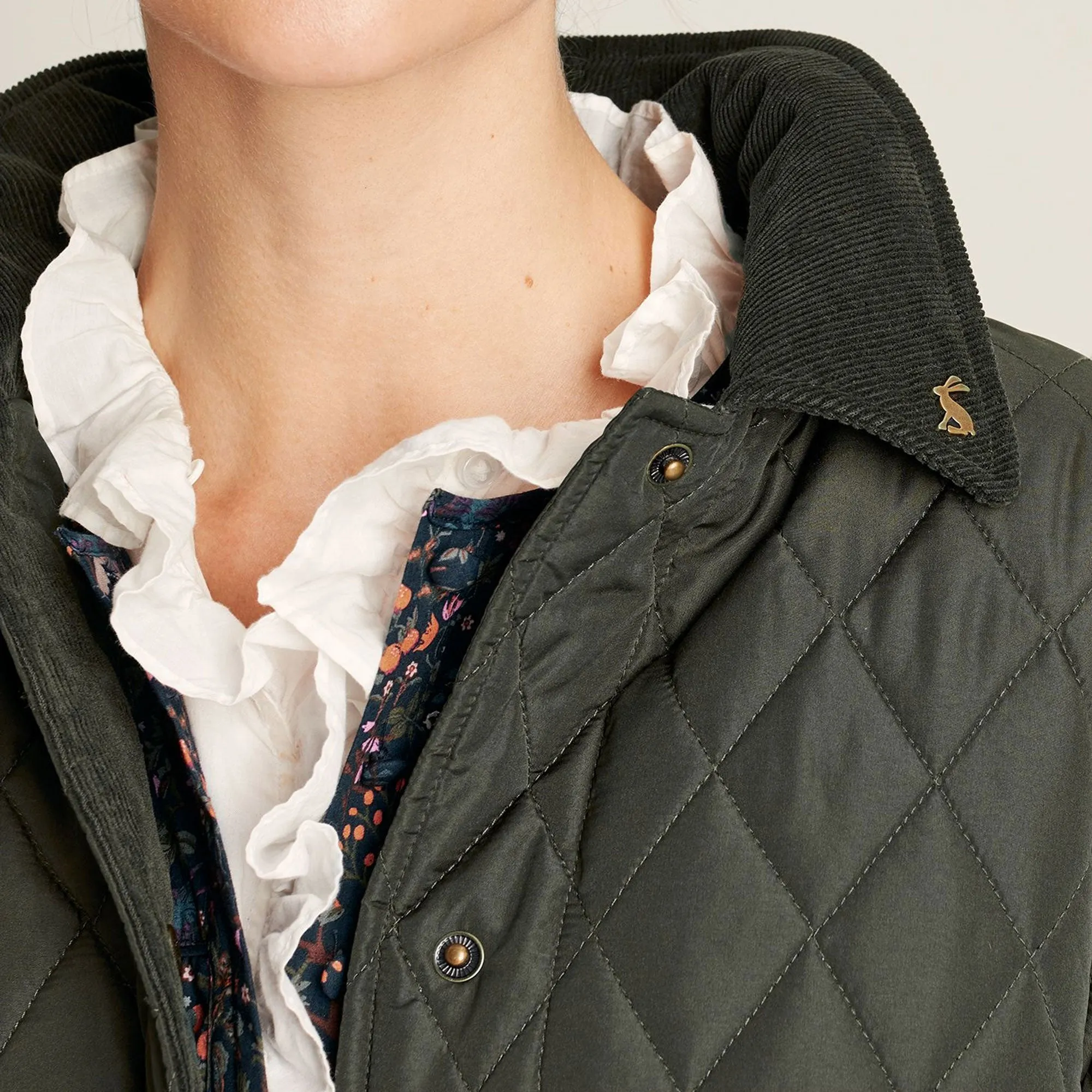 Joules Ladies Arlington Cropped Showerproof Quilted Jacket