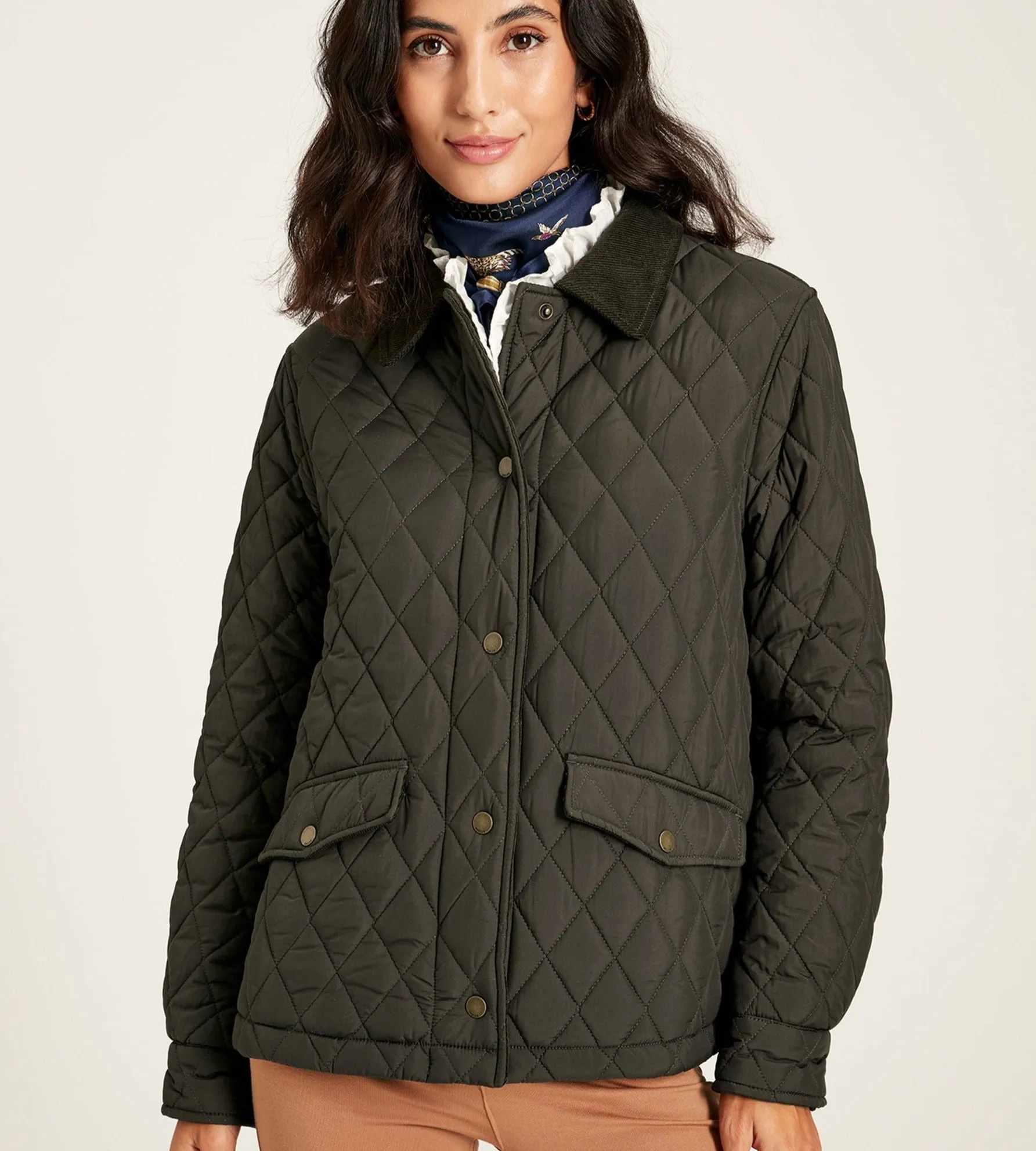 Joules Ladies Arlington Cropped Showerproof Quilted Jacket