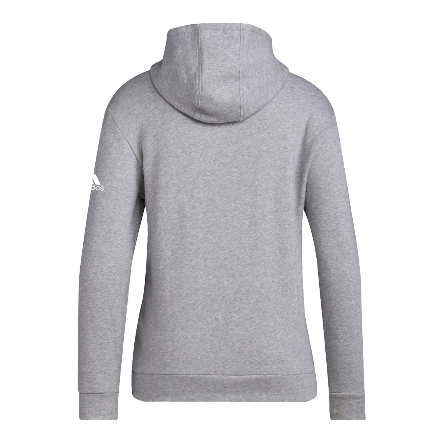 Ladies Indiana Hoosiers Adidas Locker Room Logo Fleece Grey Hooded Sweatshirt