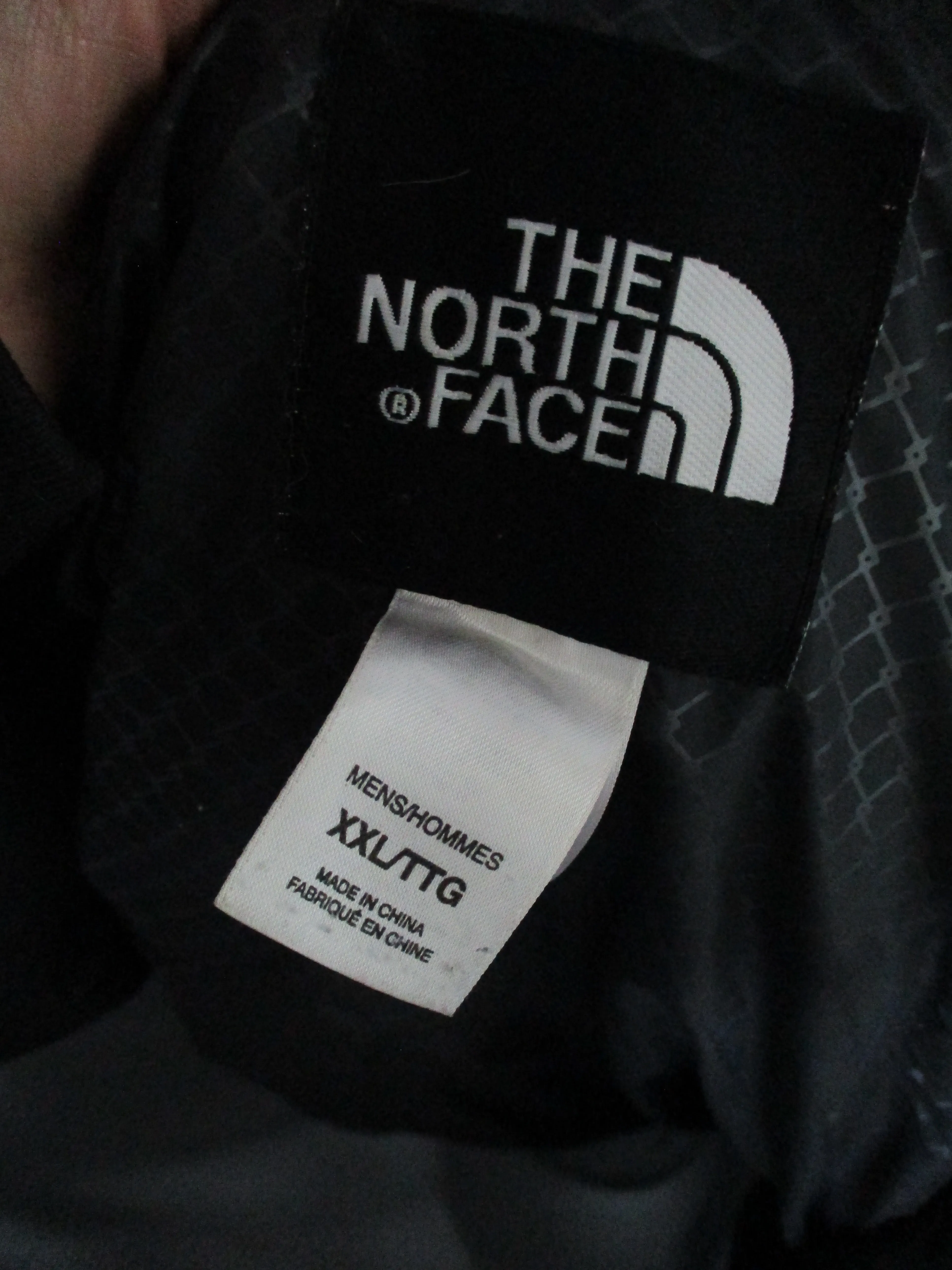 MENS THE NORTH FACE HYVENT Jacket Coat Winter Hood Fur Down Puffer Ski BLACK XXL
