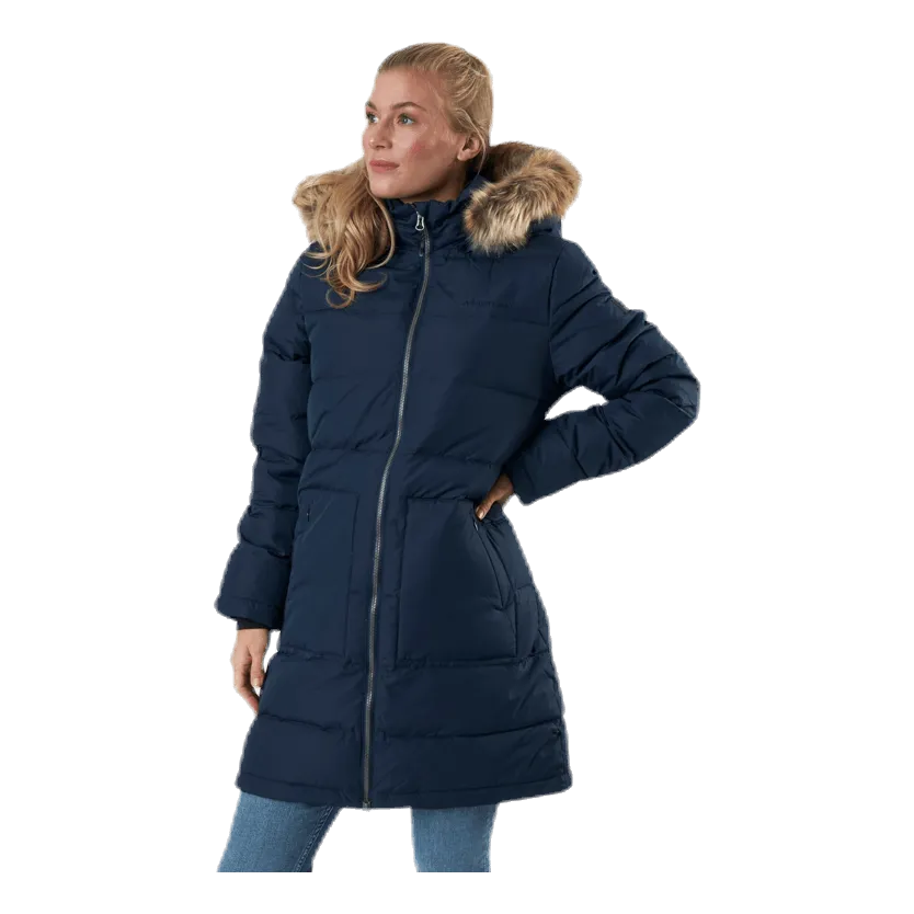 Paranaque Long Down Parka Jacket Blue