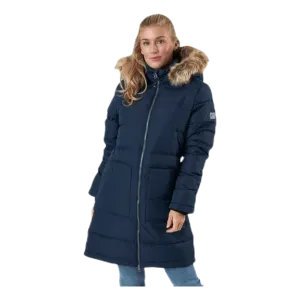 Paranaque Long Down Parka Jacket Blue