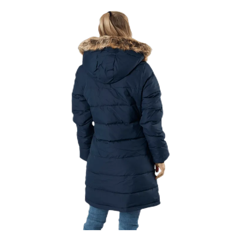 Paranaque Long Down Parka Jacket Blue