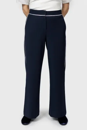 Peacoat Navy Wide Leg Lincoln Pant