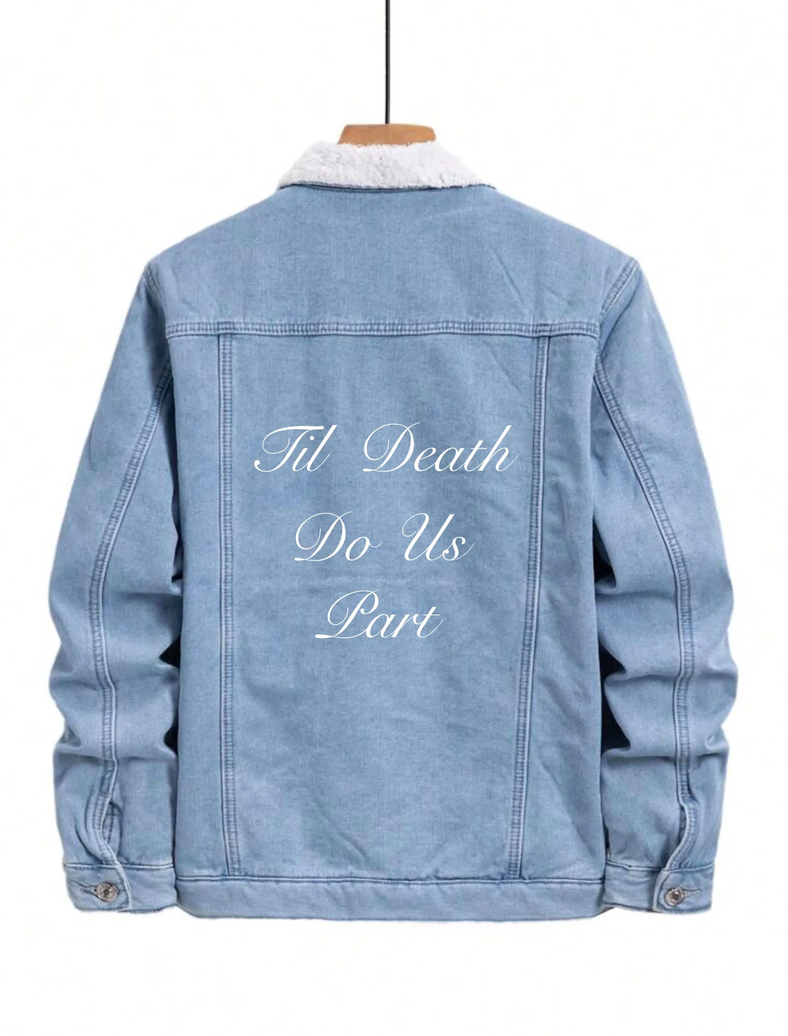 Personalized Men's Winter Denim Jacket