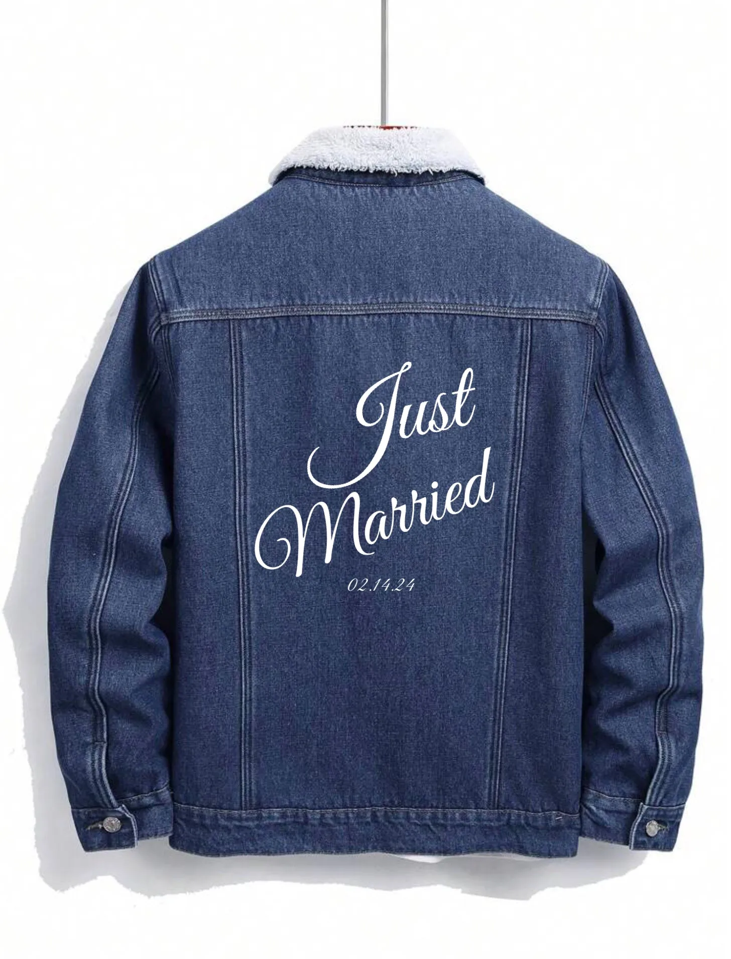 Personalized Men's Winter Denim Jacket