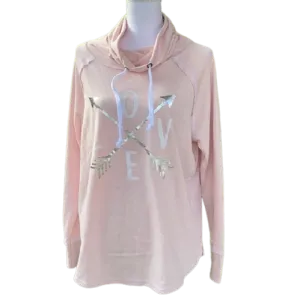 "LOVE" Arrow design Print Long Sleeve Top Blouse Size Large Cotton Women's Ladies Fashion